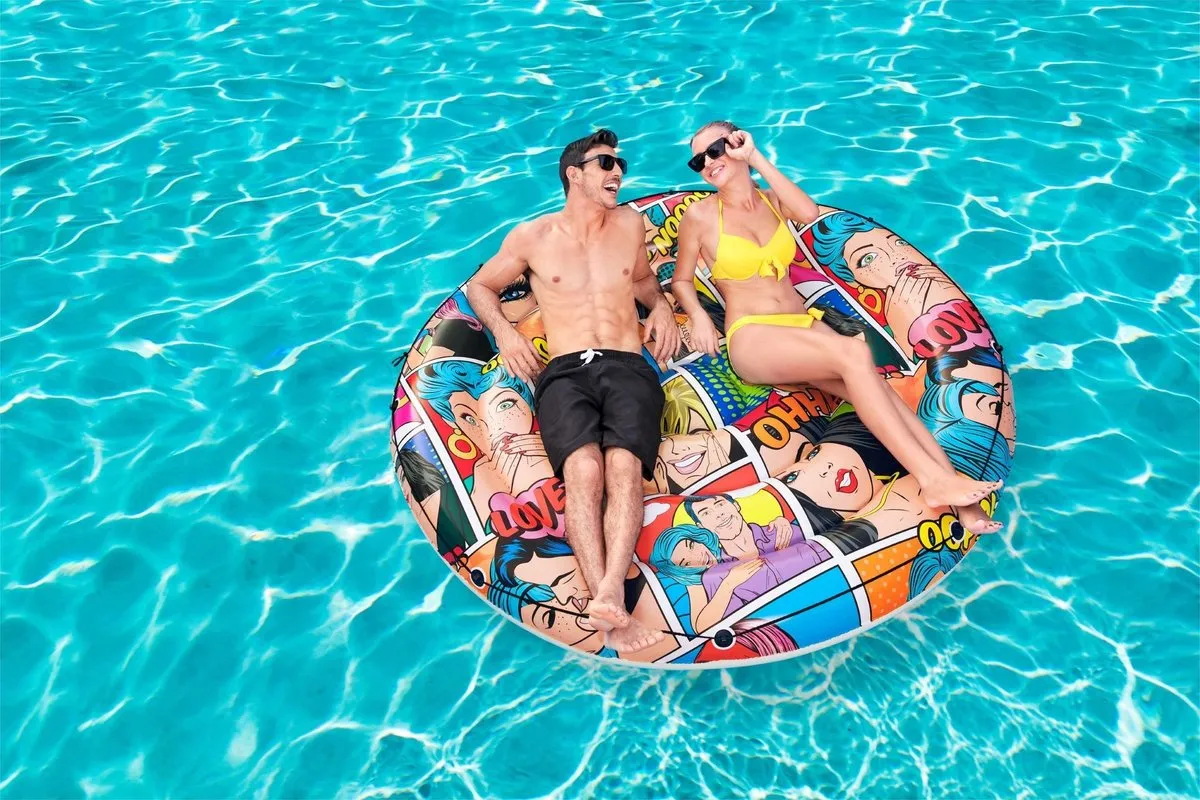Bestway Pop Art Pool Island 4326 - Ø173cm - Multicolor - afbeelding 6 van 6
