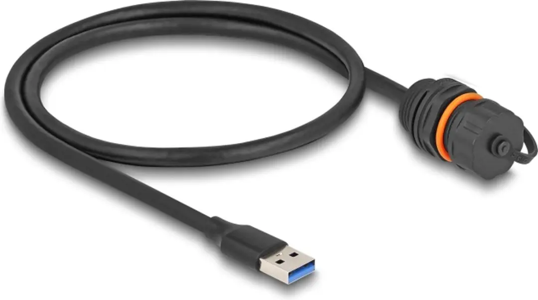 Delock USB 5Gbps Type-A M20 60cm - Zwart