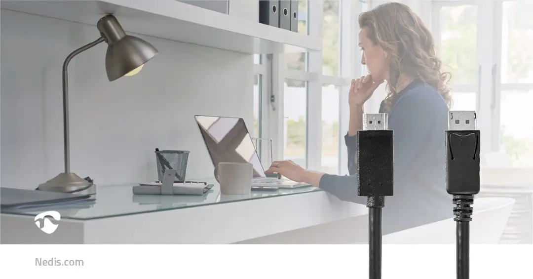 Nedis DisplayPort naar HDMI Kabel 4K@60Hz 2m - Zwart