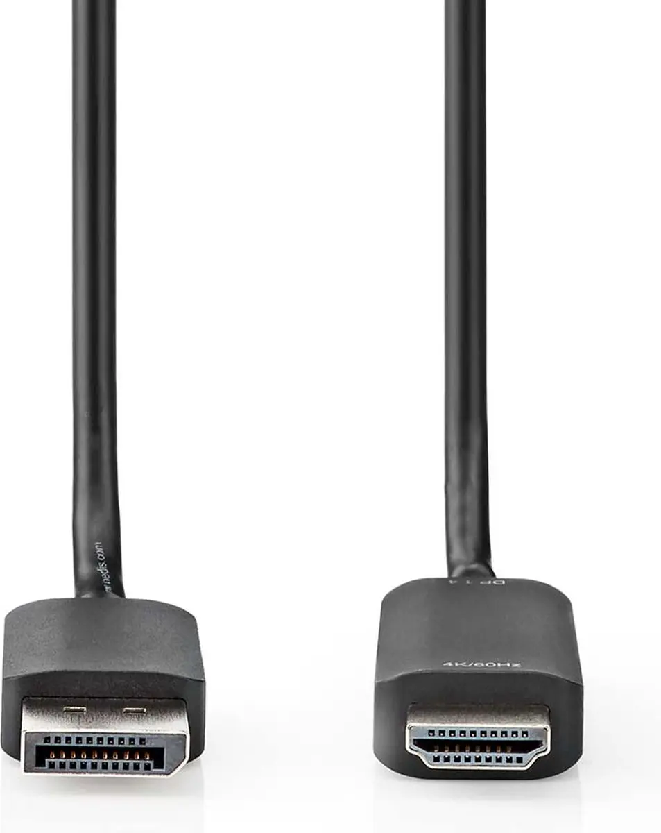 Nedis DisplayPort naar HDMI Kabel 4K@60Hz 2m