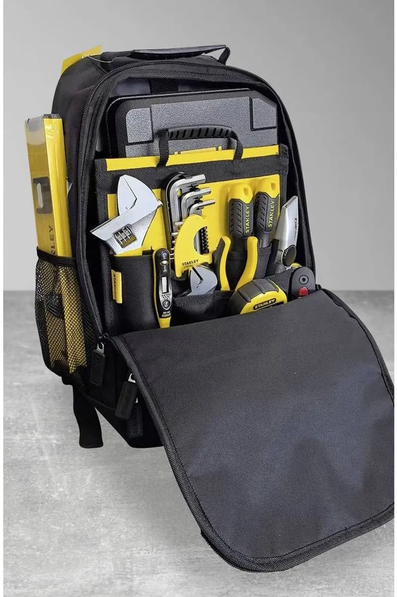 Stanley STST515155 Gereedschapsrugzak 36x46cm - Zwart/Geel - afbeelding 6 van 6