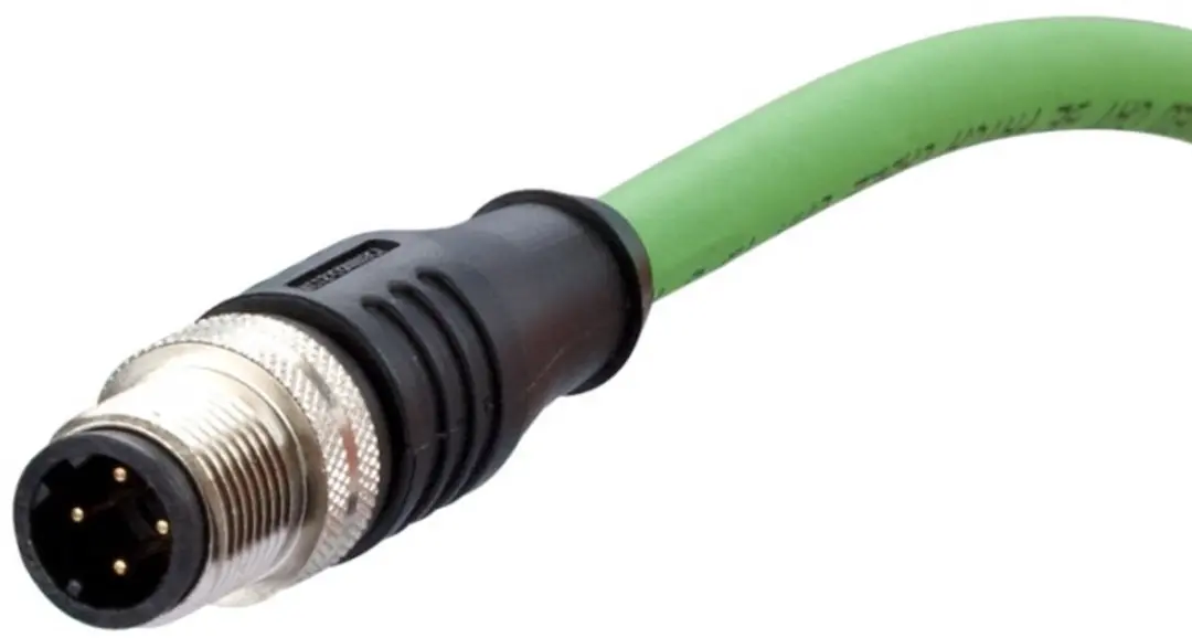 Metz Connect 142M1D10100 M12 Netwerkkabel CAT 5e SF/FTP 10m