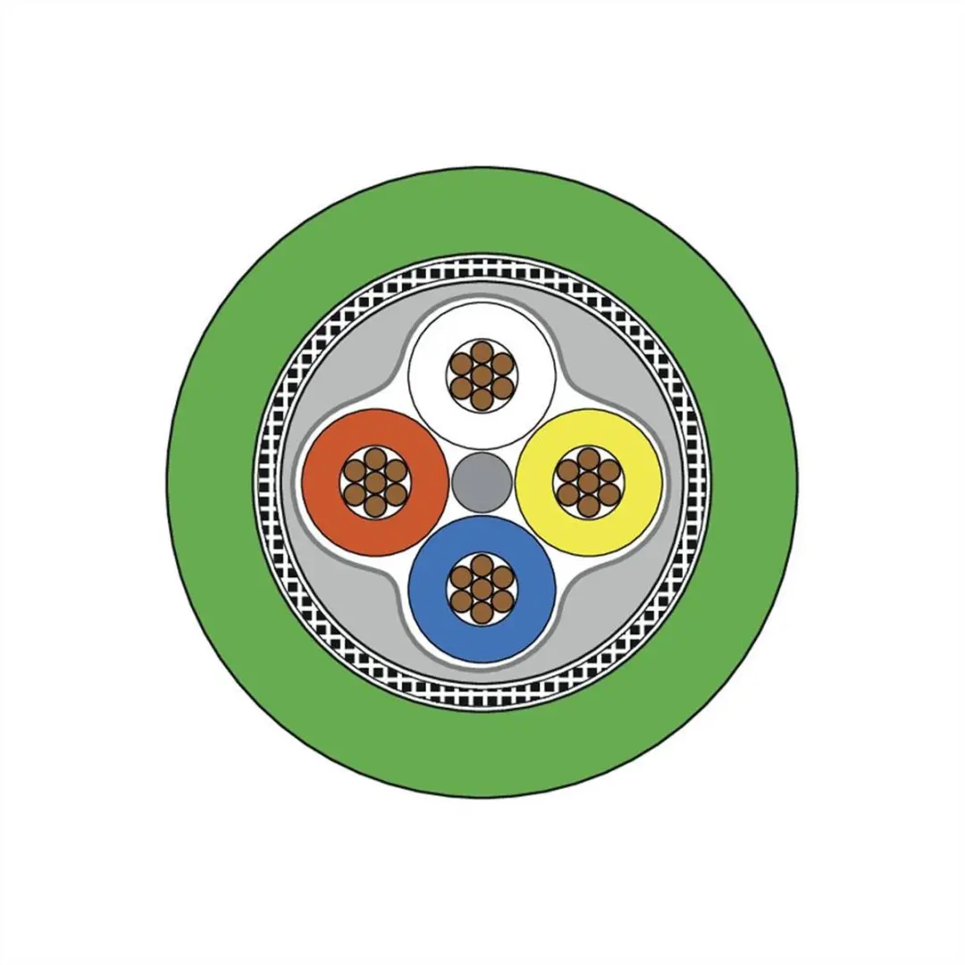 Metz Connect 142M1D10100 M12 Netwerkkabel CAT 5e SF/FTP 10m - Groen