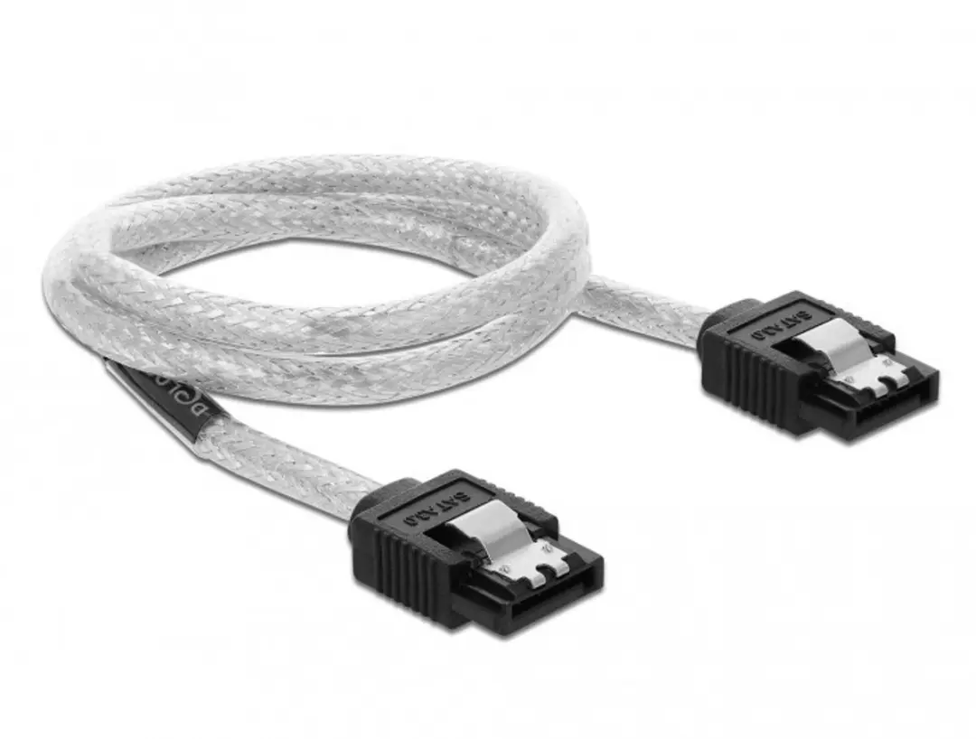 Delock SATA 6Gb/s Kabel 50cm - Transparant