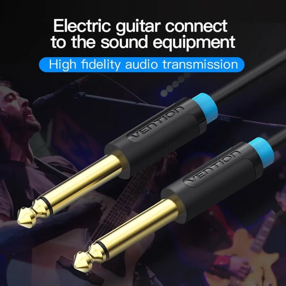 Vention Audiokabel 6.35mm TS 5m - Transparant