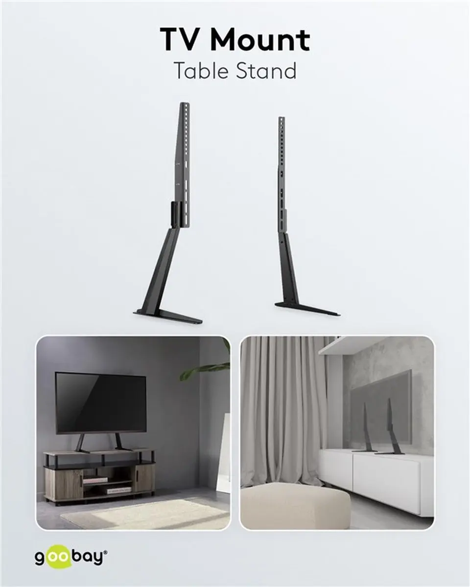 Goobay TV-tafelstandaard 32-70 inch - Zwart