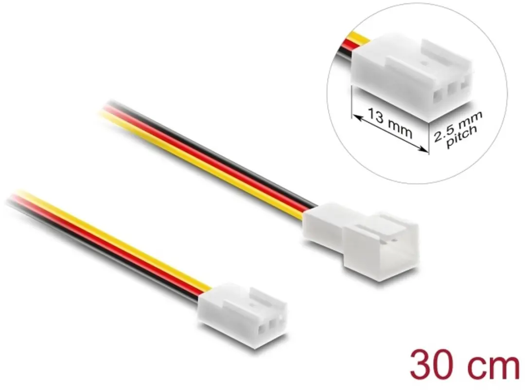 Delock Fan Extension Kabel 3-pins - 30 cm