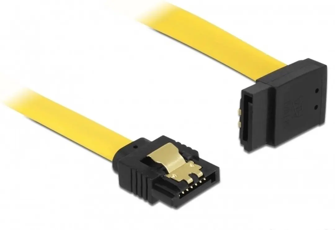 Delock SATA Kabel 6Gbps 0.5m - Geel