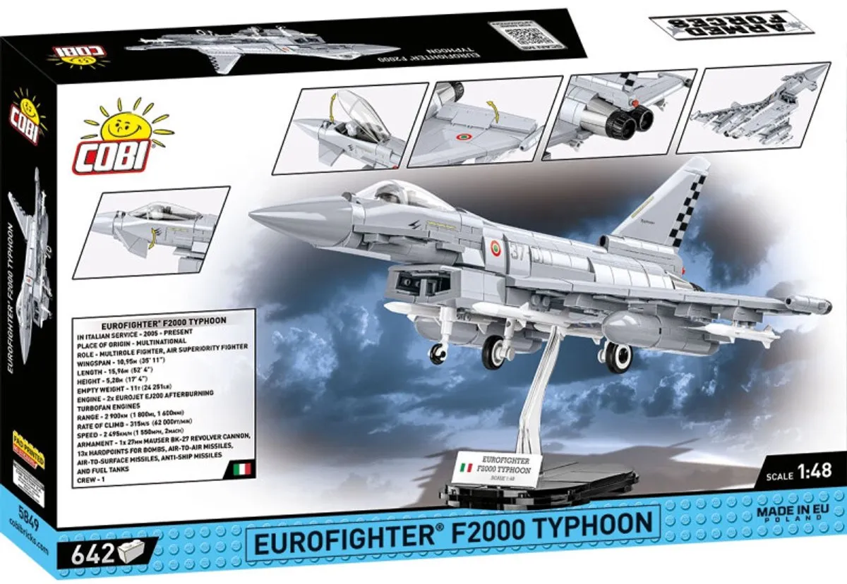 Cobi Eurofighter F2000 Typhoon Italië - 642 Stukken - Meerkleurig