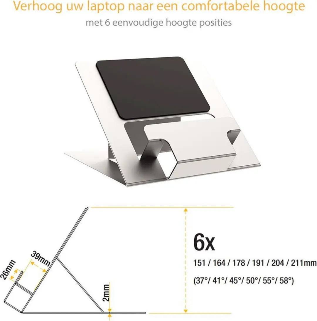 Fellowes Hylyft Laptopstandaard 5010501 - Zilver - 18 Inch - afbeelding 6 van 6
