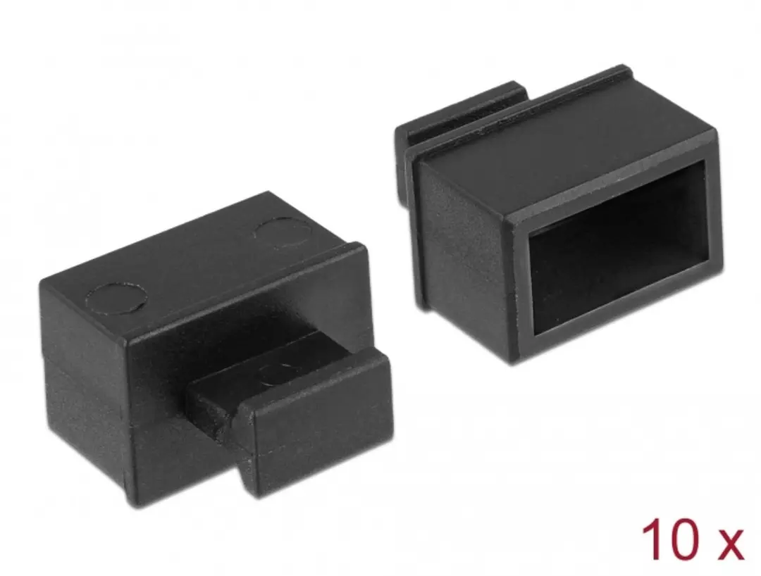 Delock PPZO-SFP/B Stofkapjes SFP-slot - 10 Stuks - Zwart - afbeelding 6 van 6