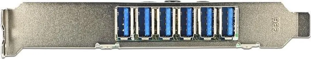 Delock 89377 PCIe Kaart 6x USB 5Gbps Type-A
