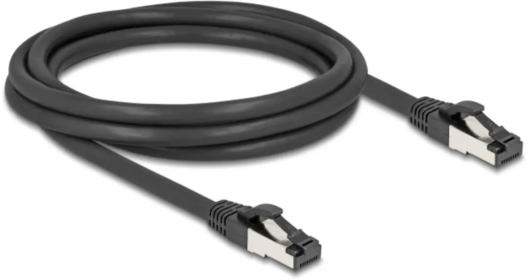 Delock RJ45 Netwerkkabel Cat.8.1 S/FTP 2m - 40 Gbps - Zwart