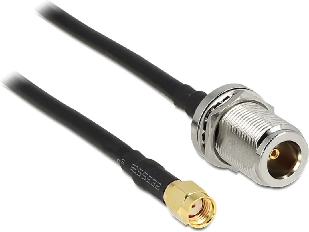 Delock N(v)-RP-SMA(m) Inbouwkabel LMR195 50 Ohm