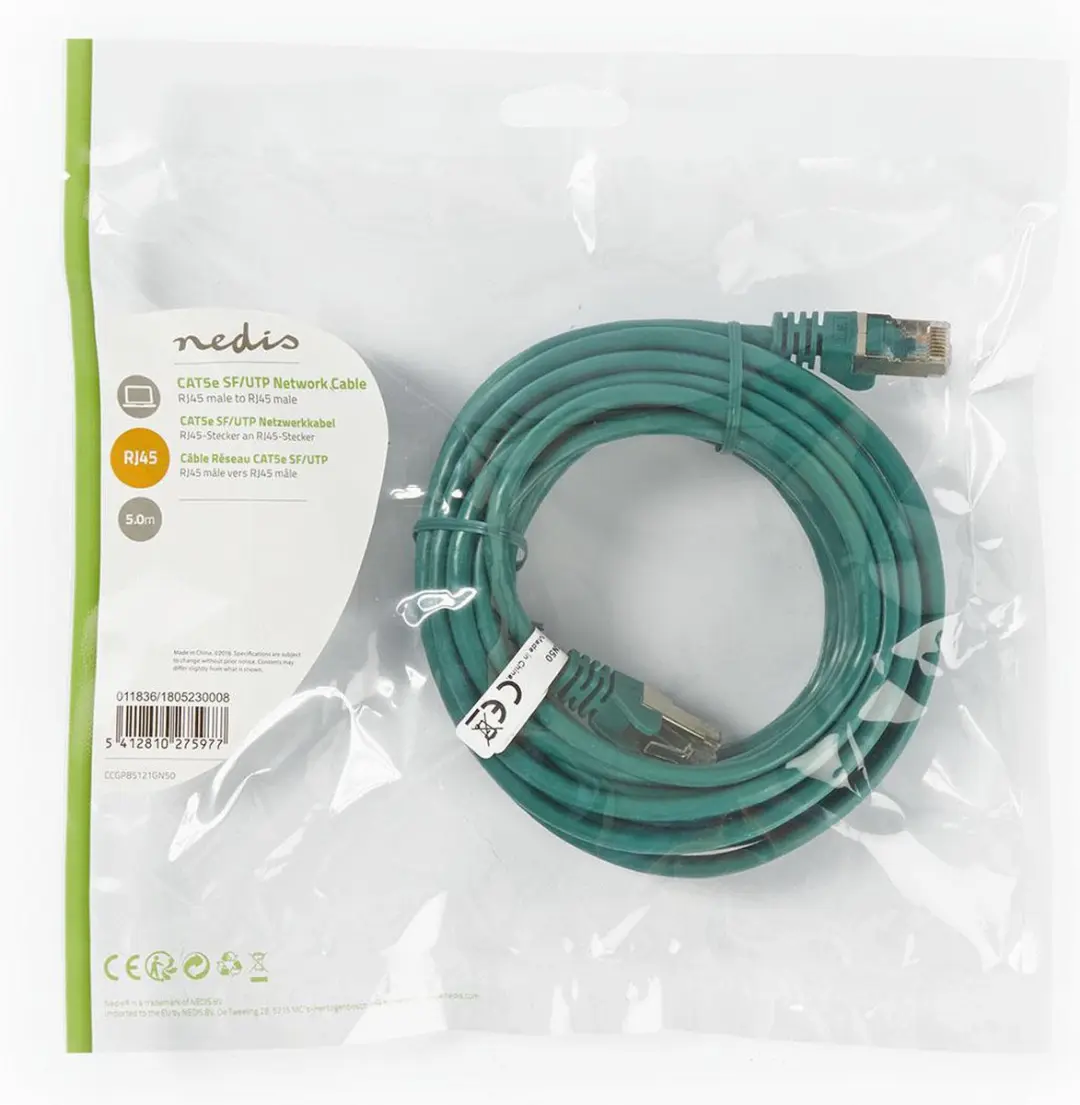 Nedis CAT5e Netwerkkabel 5m - Groen