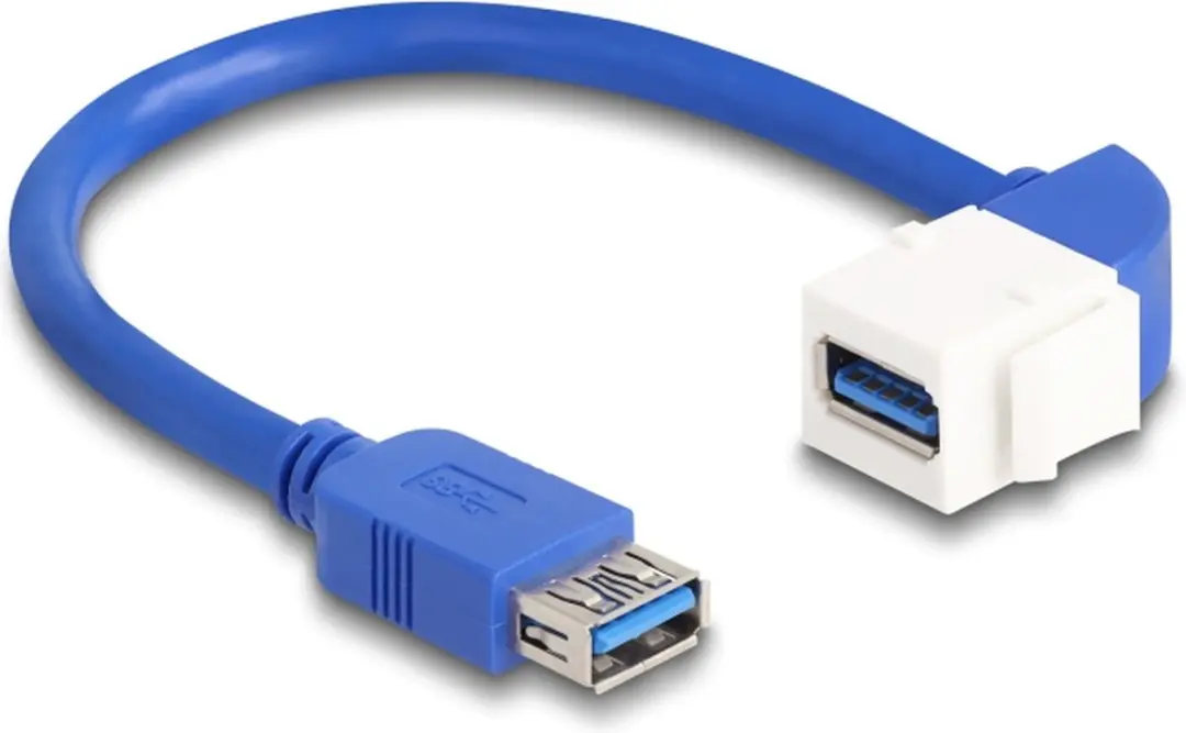 Delock USB-A Haaks Keystone Module 5Gbps - Wit