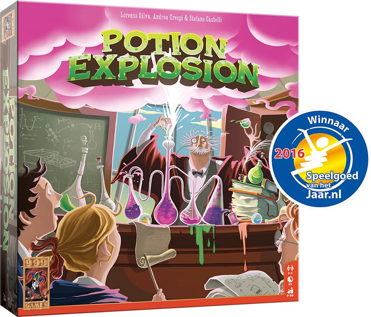 999 Games Potion Explosion Vernieuwde Versie Bordspel - 2-4 Spelers