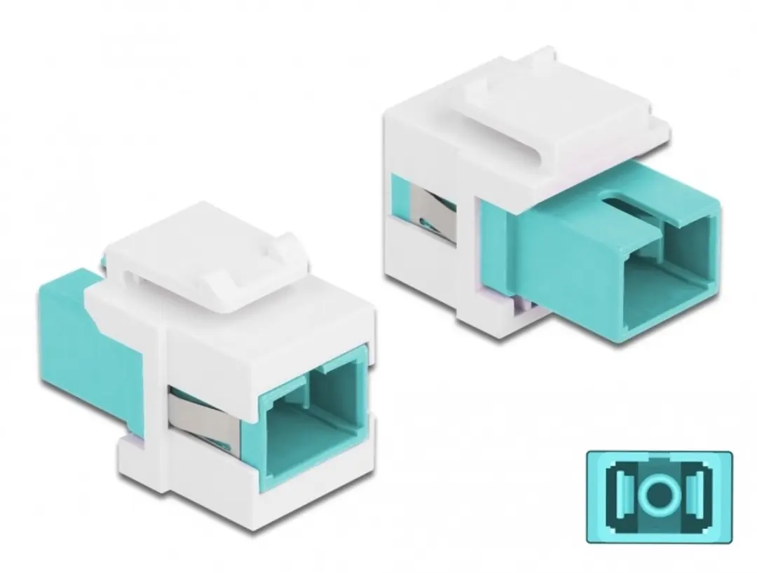 Delock Keystone Module SC Simplex Aqua/Wit