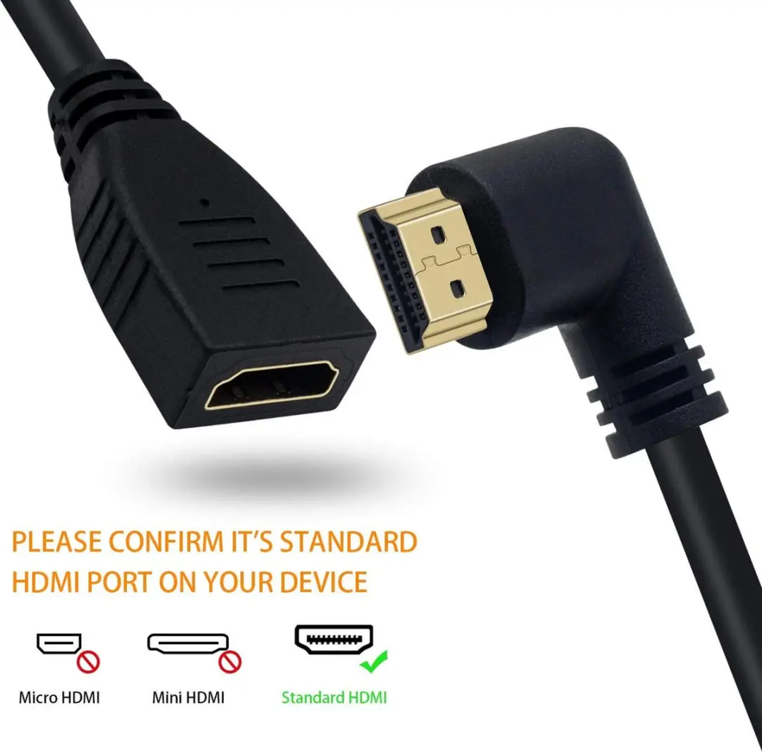 NÖRDIC HDMI-N5025 HDMI-adapter M-V - 8K60Hz/4K120Hz 48Gbps - Zwart