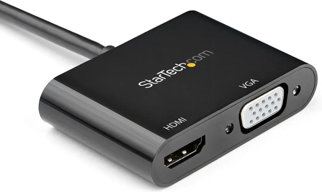 Startech DP2VGAHD20 DisplayPort naar HDMI/VGA Adapter - 4K Ultra HD - Zwart