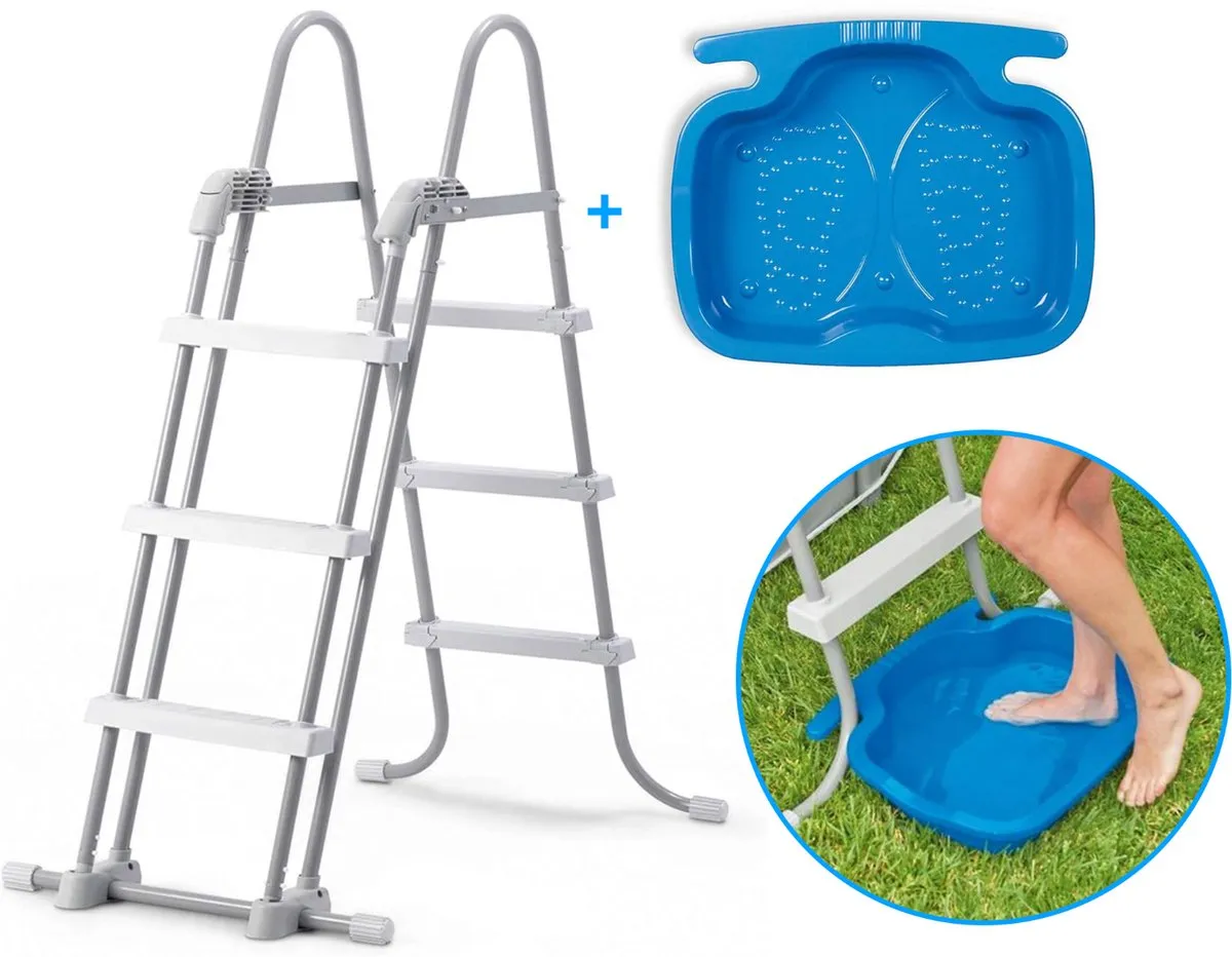 Intex Zwembadtrap 28075-Zilver - 107cm - Voetenbad - afbeelding 6 van 6