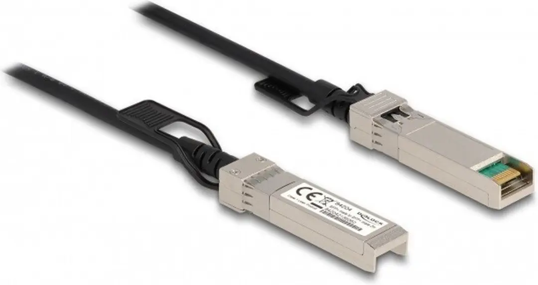 Delock SFP+ Twinax Kabel 2m - Zwart/Zilver