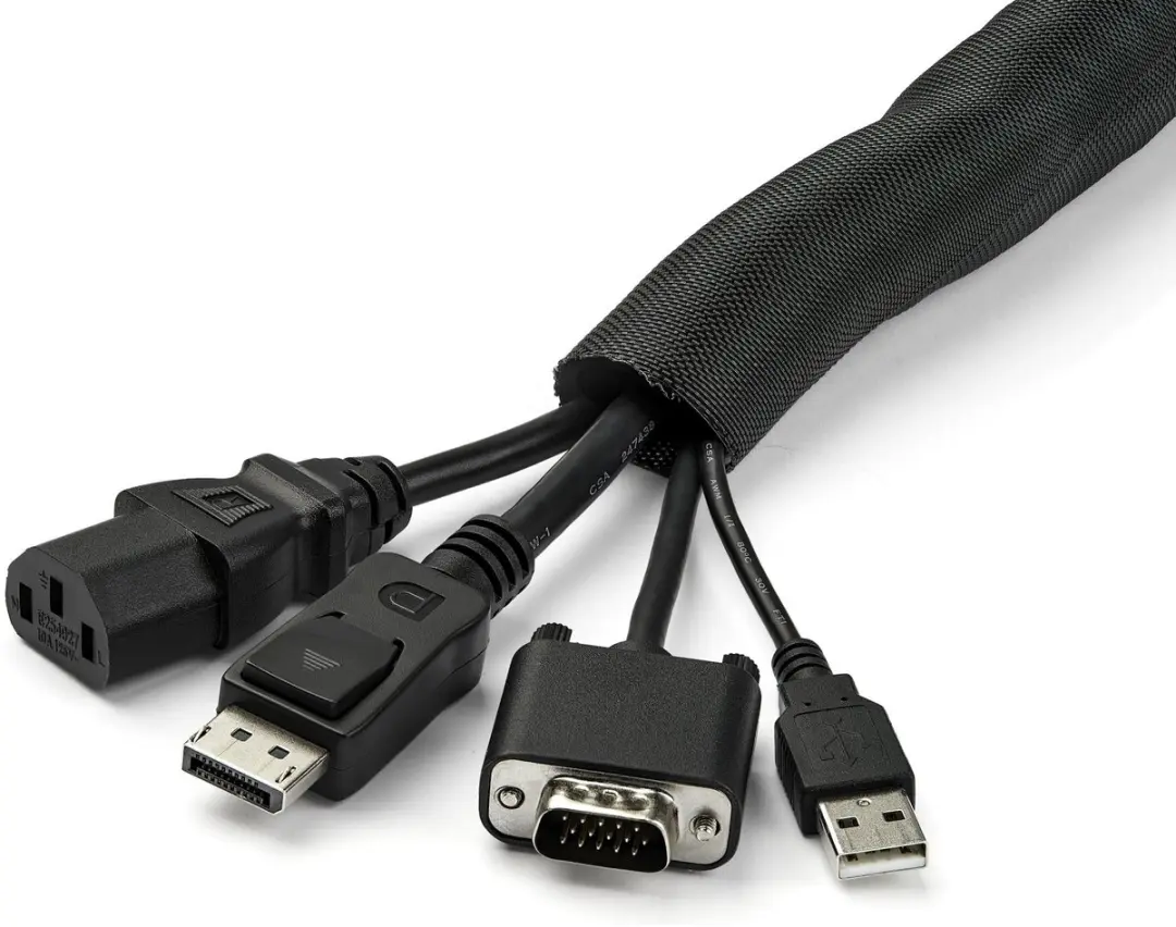 Startech WKSTNCM2 Kabelmanagement Huls 4,6m - Zwart