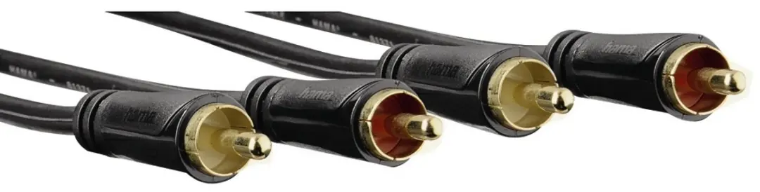 Hama 75122282 Audiokabel - 1.5m - 2xRCA - Zwart