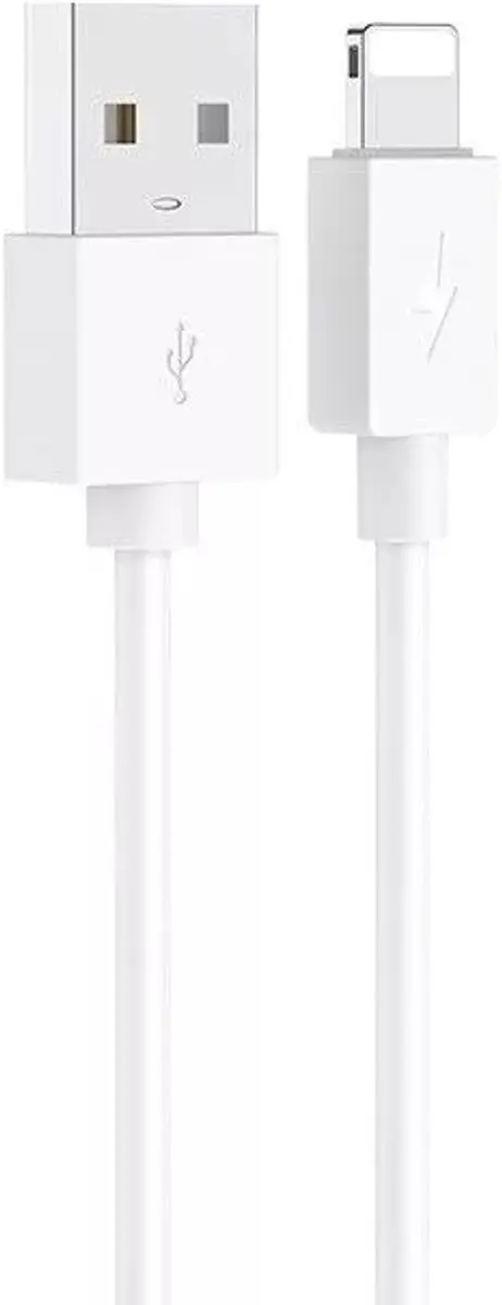 Hoco Lightning naar USB Kabel 2.1A - 2m - Wit - afbeelding 6 van 6
