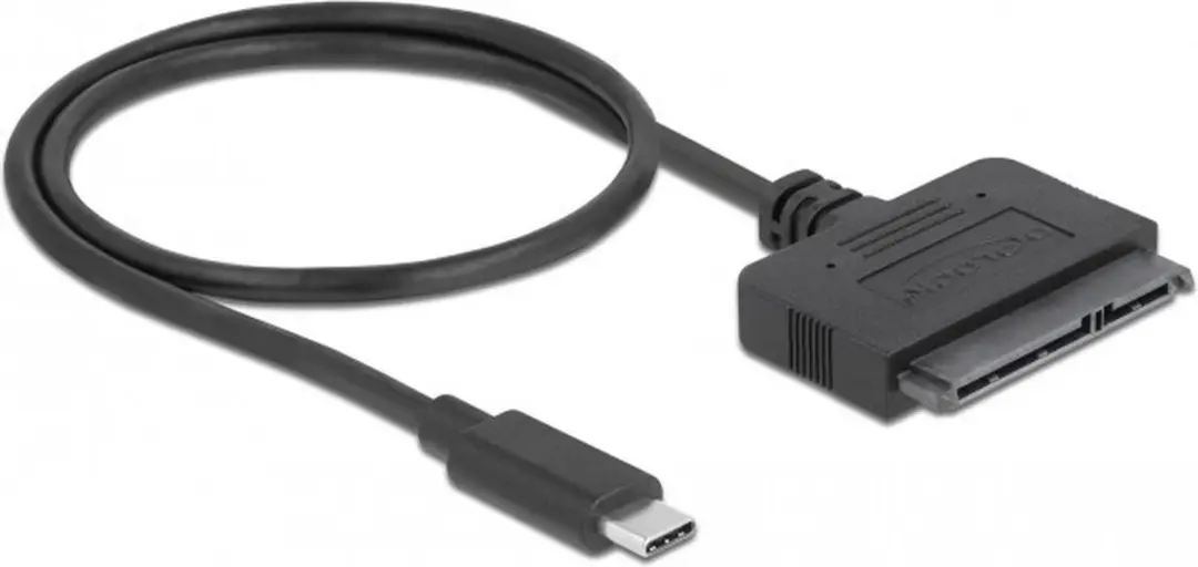 Delock USB Type-C naar 22-pins SATA 6Gb/s Converter - Zwart