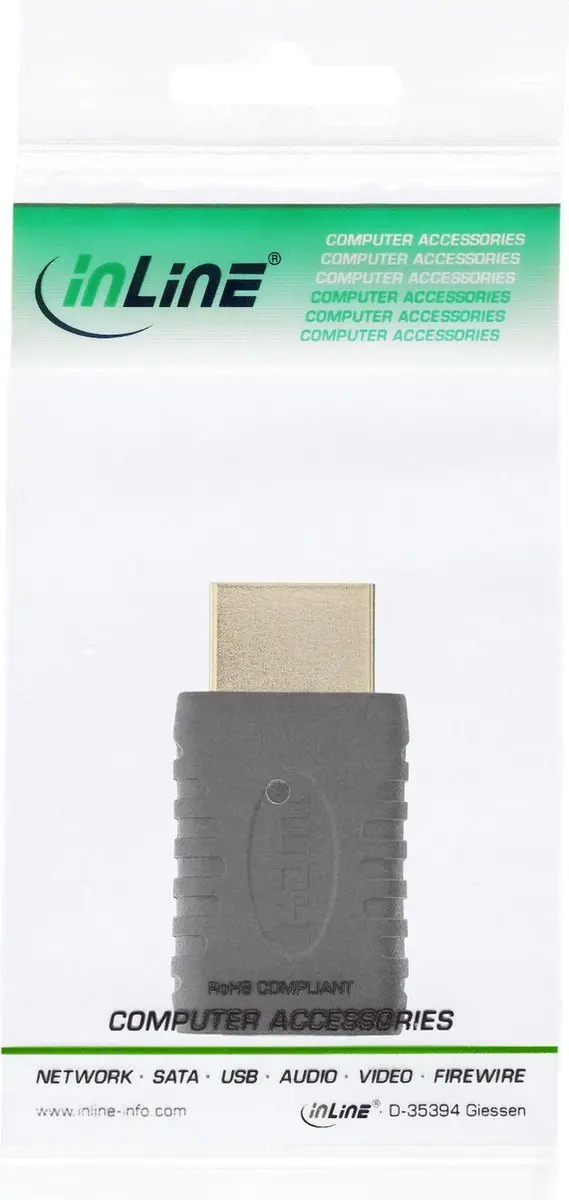 InLine HDMI naar Mini HDMI Adapter 1.4 - 4K 30Hz - Zwart