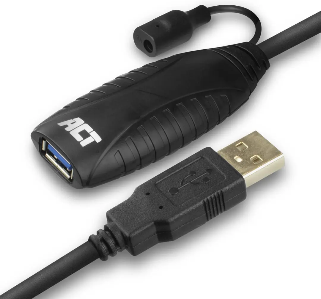 ACT USB Booster AC6110 - 10m - Zwart