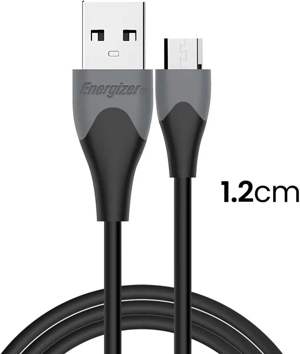 Energizer USB-A naar Micro-USB Oplaadkabel 1.2m - Zwart