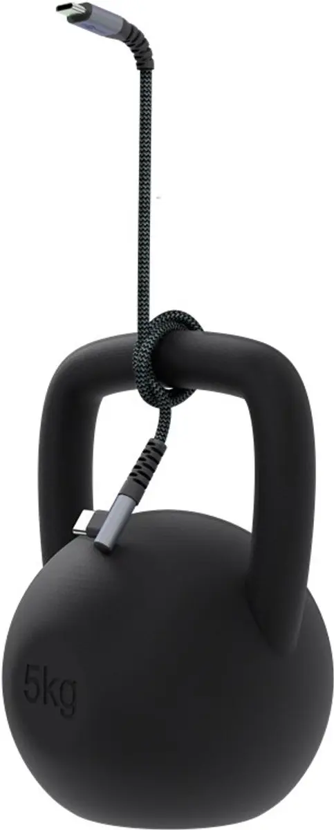 Goobay USB-C Haaks Kabel 60W 2m - Grijs
