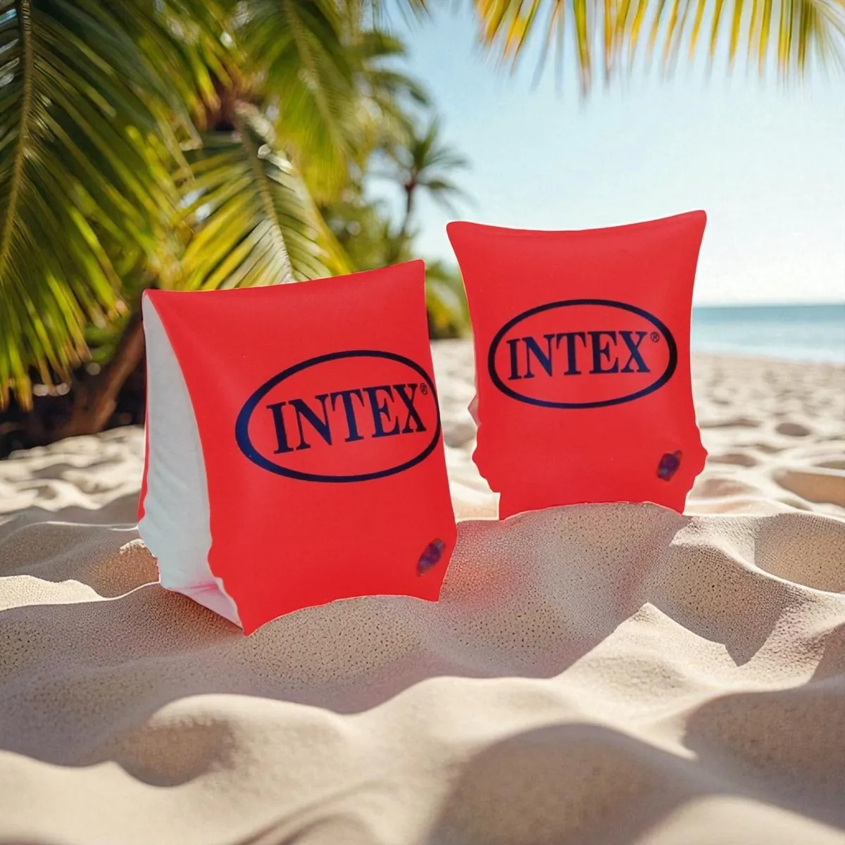 Intex Deluxe Zwemarmbandjes 19-30kg - Oranje/Wit