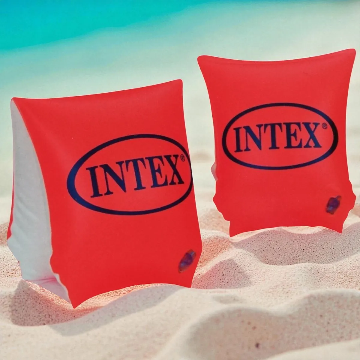Intex Deluxe Zwemarmbandjes 19-30kg - Oranje/Wit