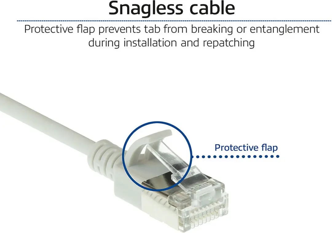 ACT DC7007 Grijze CAT6A Patchkabel 7m - LSZH U/FTP