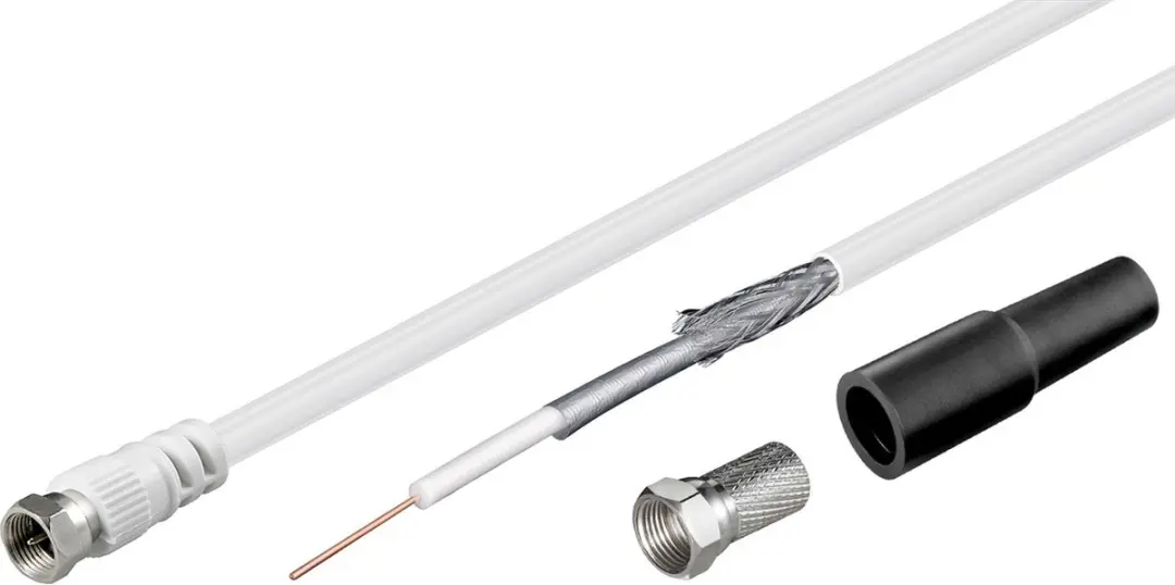 Goobay Coaxkabel Installatieset 10m - Wit