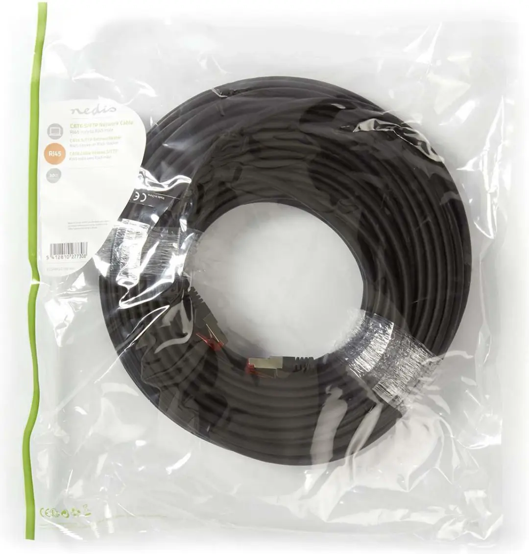 Nedis CAT6 Netwerkkabel 30m - S/FTP - Zwart