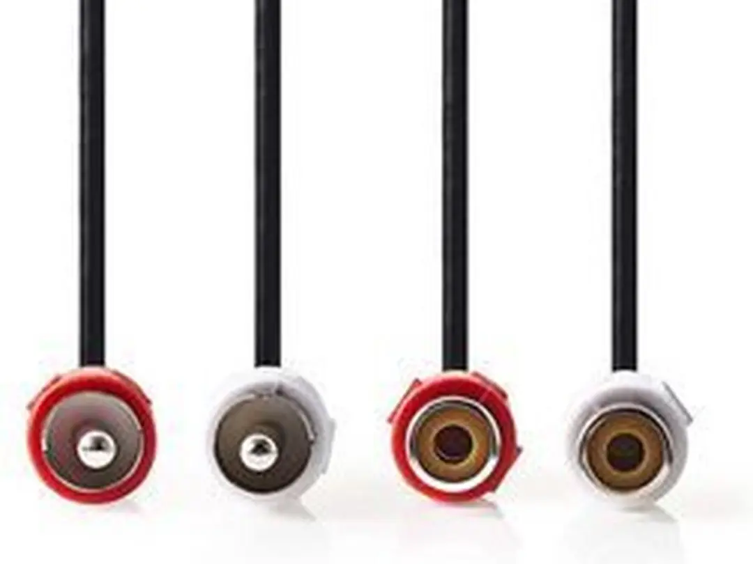 Nedis Stereo-Audiokabel RCA 2.0m - Zwart