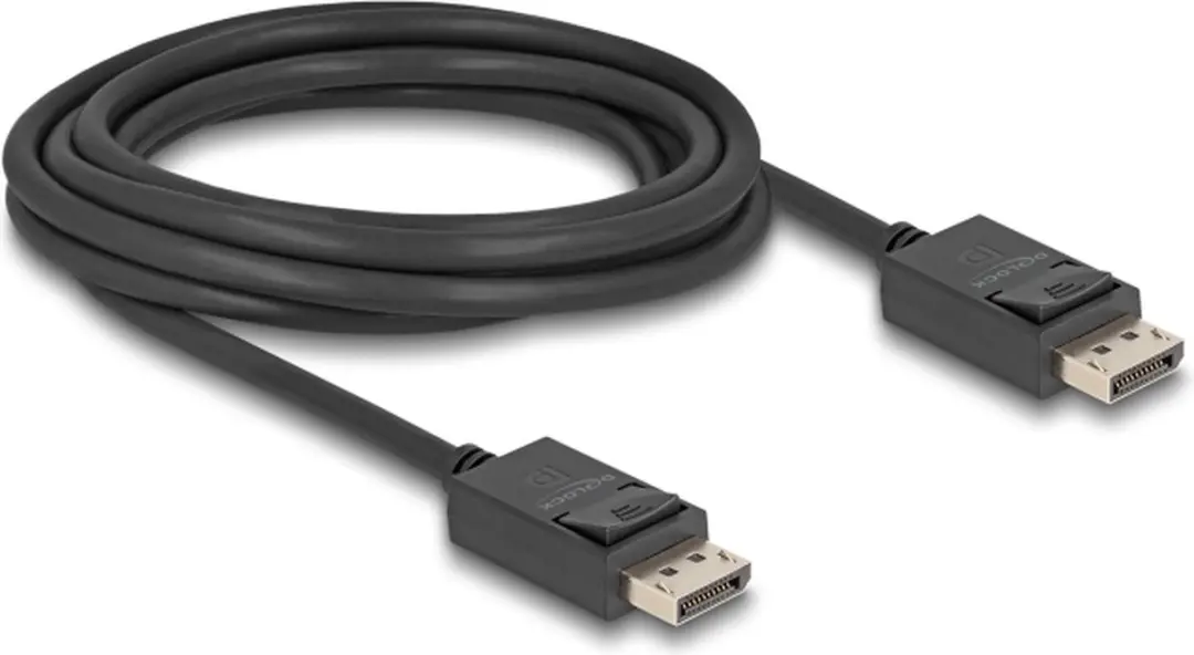 Delock DisplayPort Kabel DP2.1 10K 60Hz 3m - Zwart