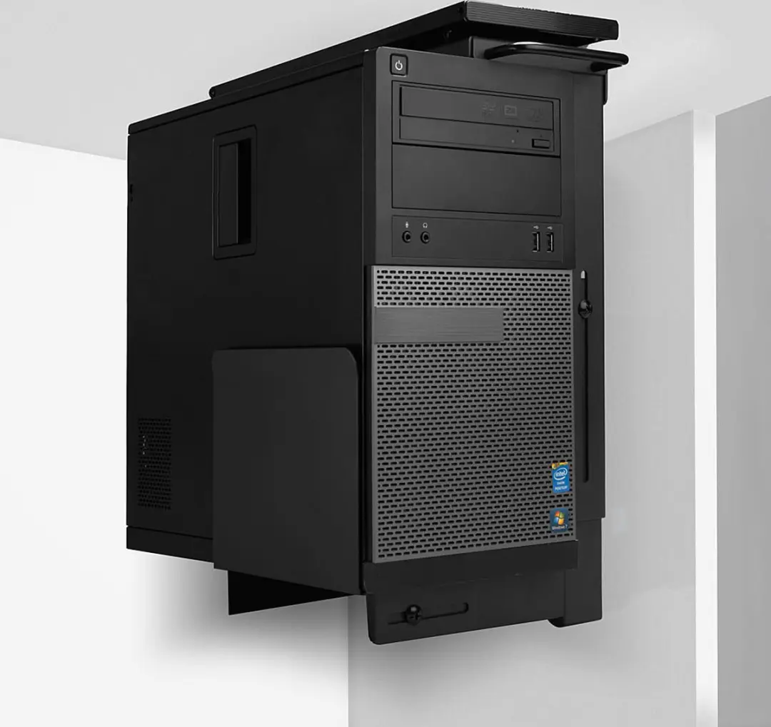 Lindy PC-Haltering 40284 - Onderbouw - Uittrekbaar - Zwart