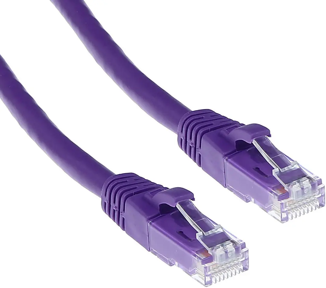 ACT Paarse U/UTP CAT6 Patchkabel 2m - IS1702