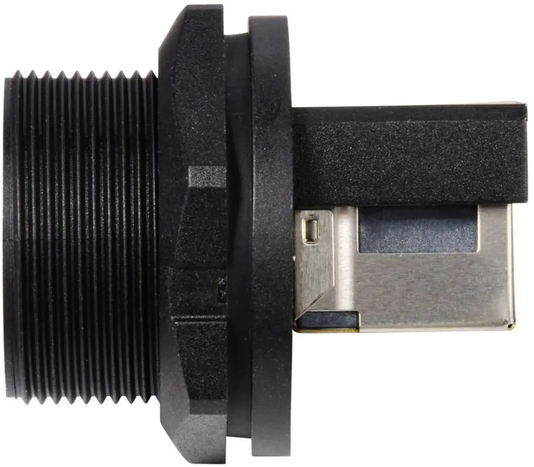 Tru Components TC-E13T-FR6-PRF-180 RJ45 Bus - Zwart
