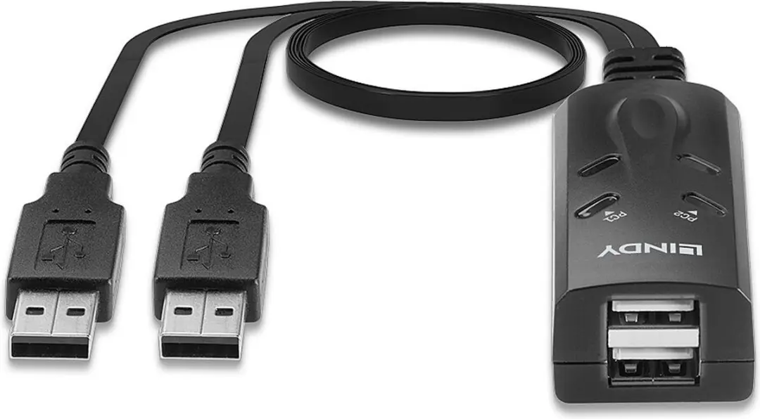Kabel KVM LINDY 32165 Zwart