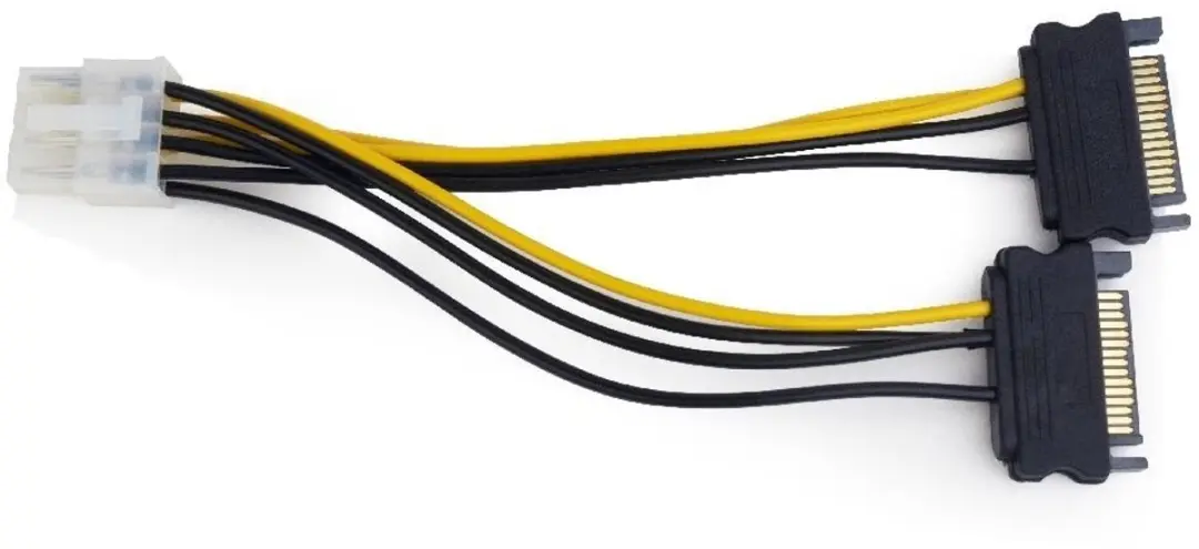 InLine PCIe 8-pins naar 2x SATA Adapter