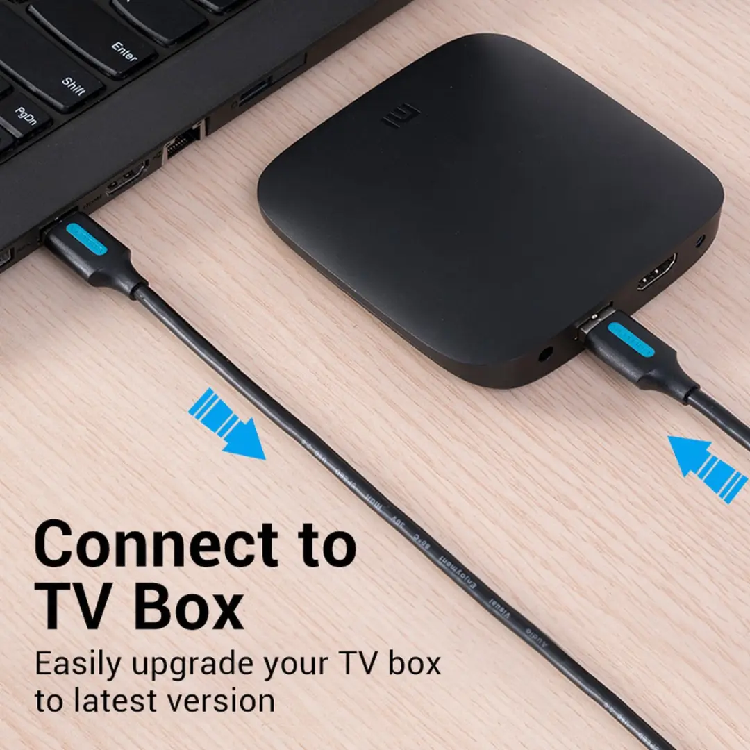 Vention COJBD USB 2.0 Kabel A - A 0,5m - Zwart