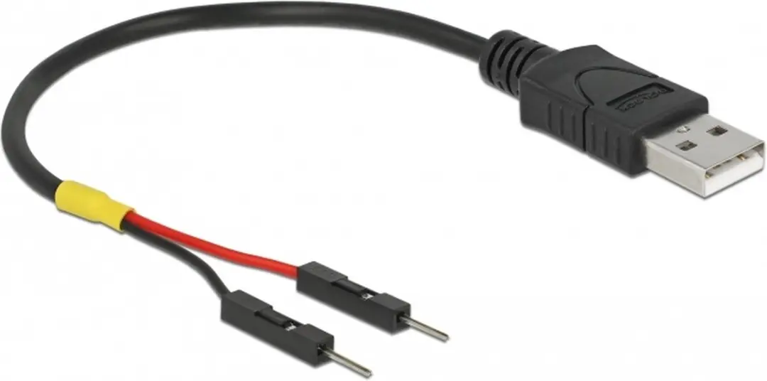 Delock USB naar 2x Pin Header Kabel 10cm - Zwart