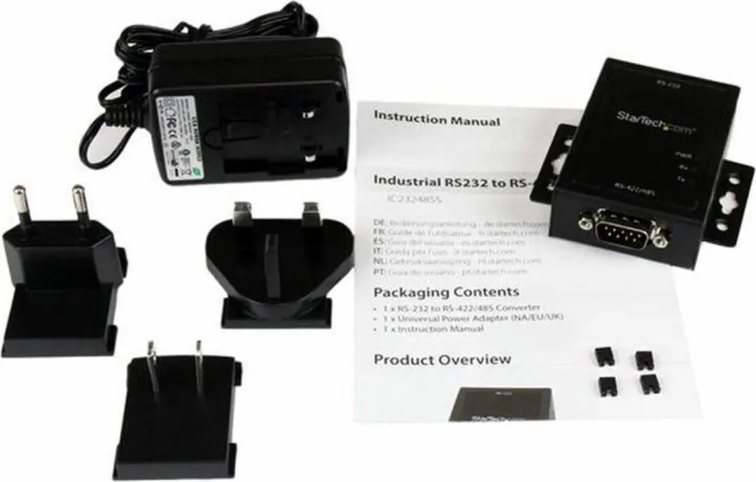 Startech IC232485S RS232/RS422/RS485 Converter - 15KV ESD - Zwart