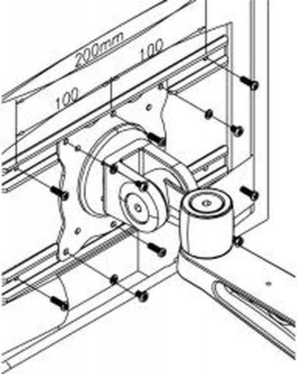Neomounts FPMA-VESA120 VESA-adapter 10-32" - 25kg - Zilver - afbeelding 6 van 6